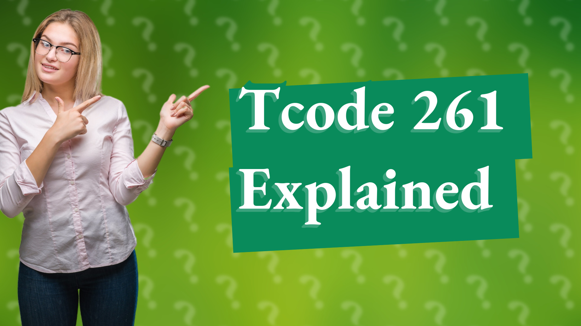 Tcode 261 Explained