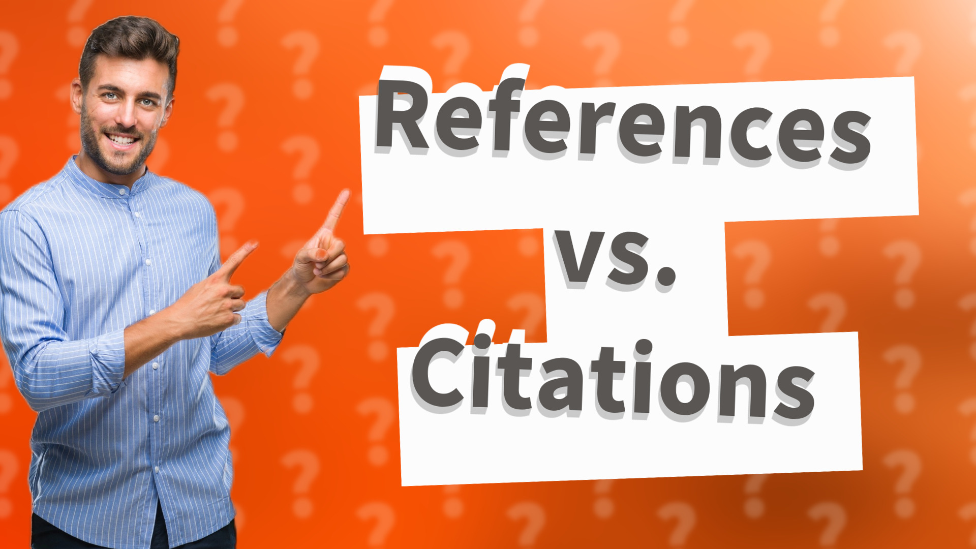 References vs. Citations