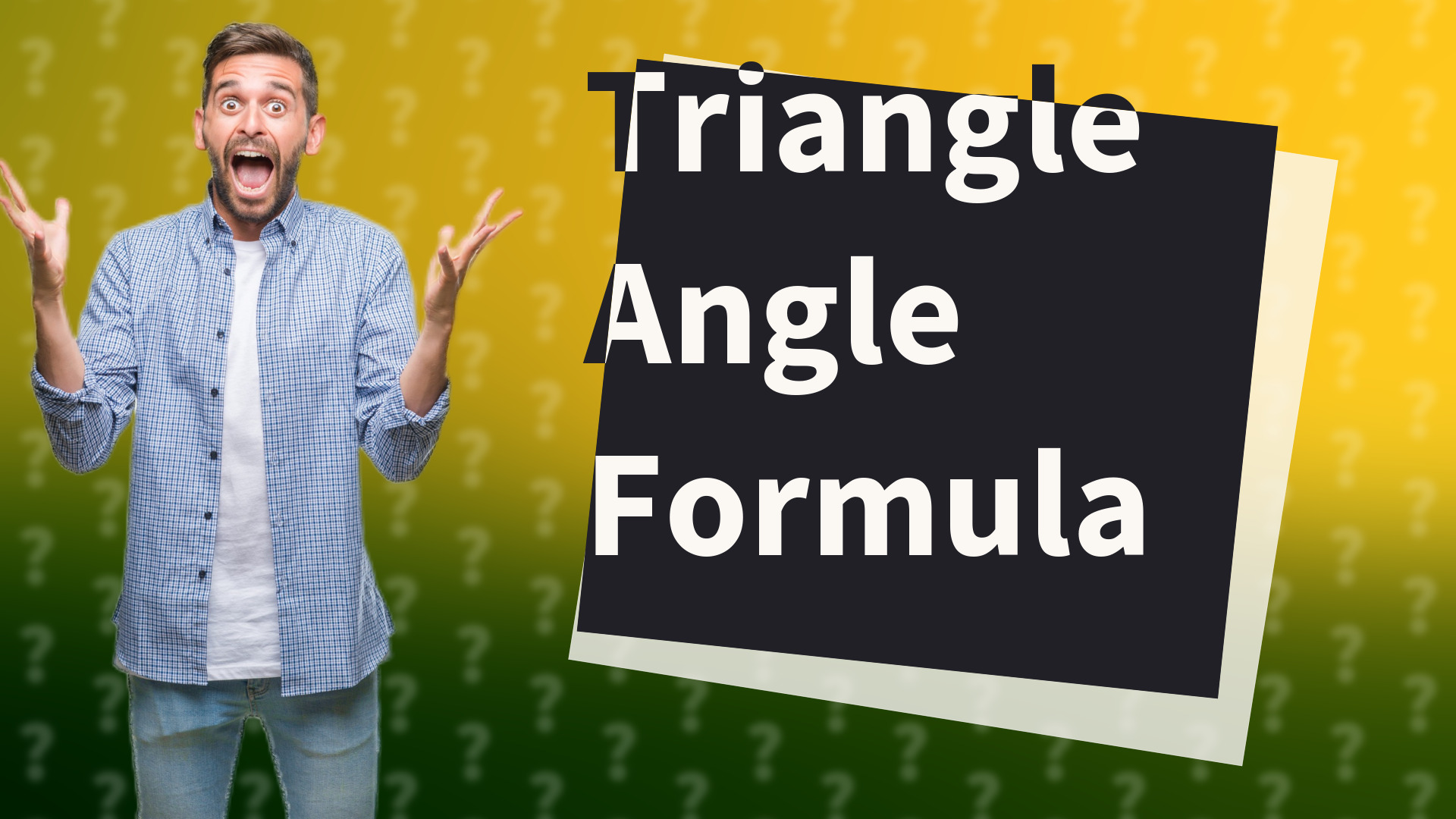 Triangle Angle Formula