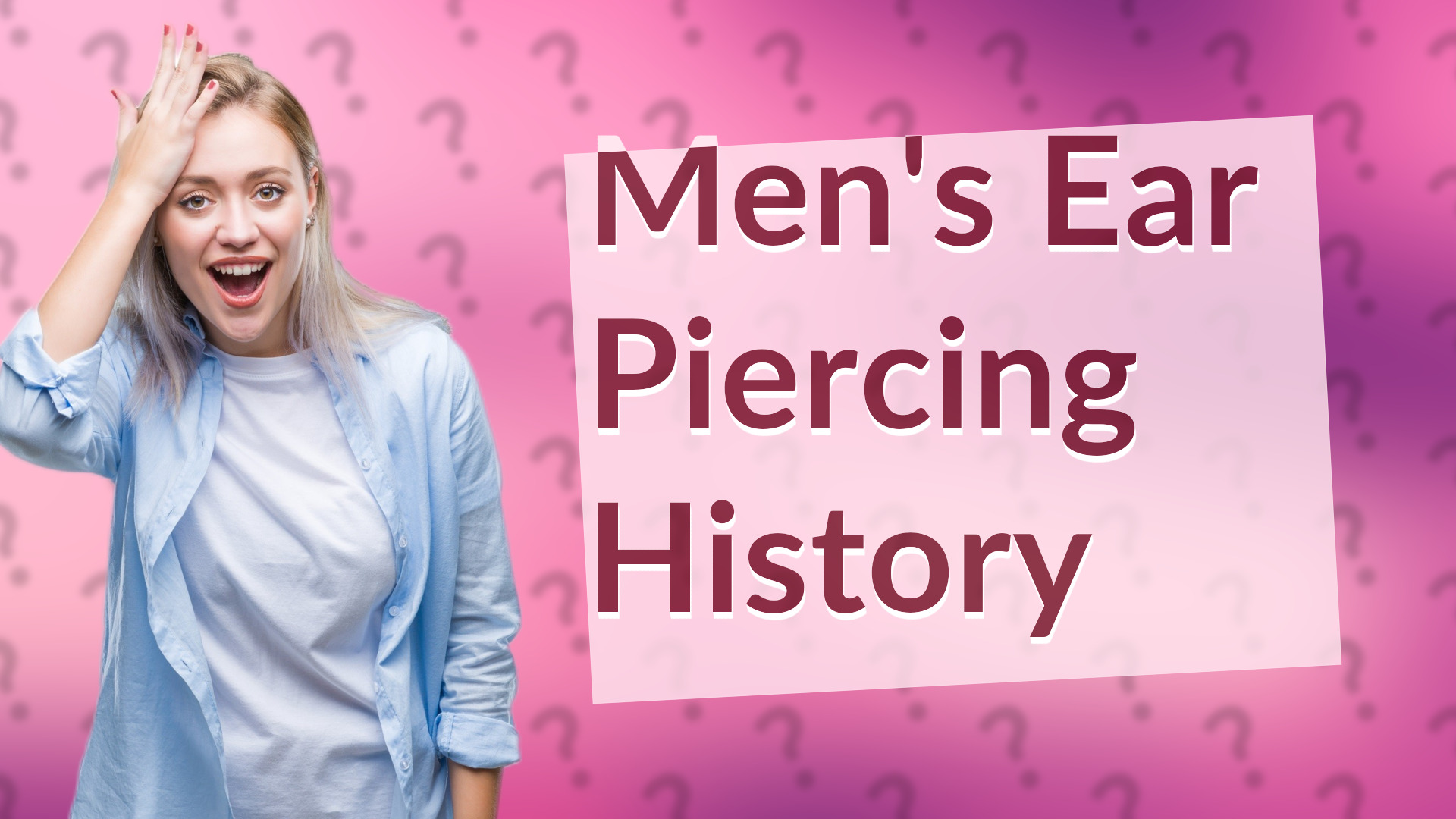 Men's Ear Piercing History