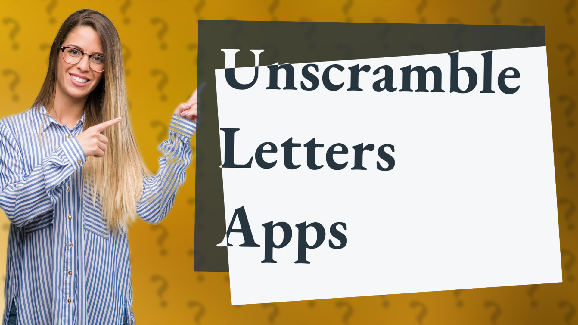 Unscramble Letters Apps