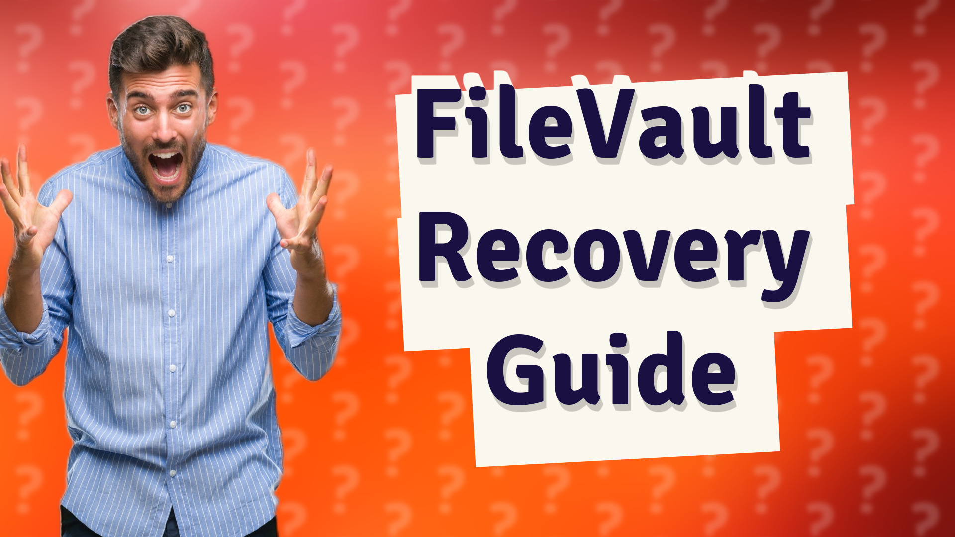 FileVault Recovery Guide