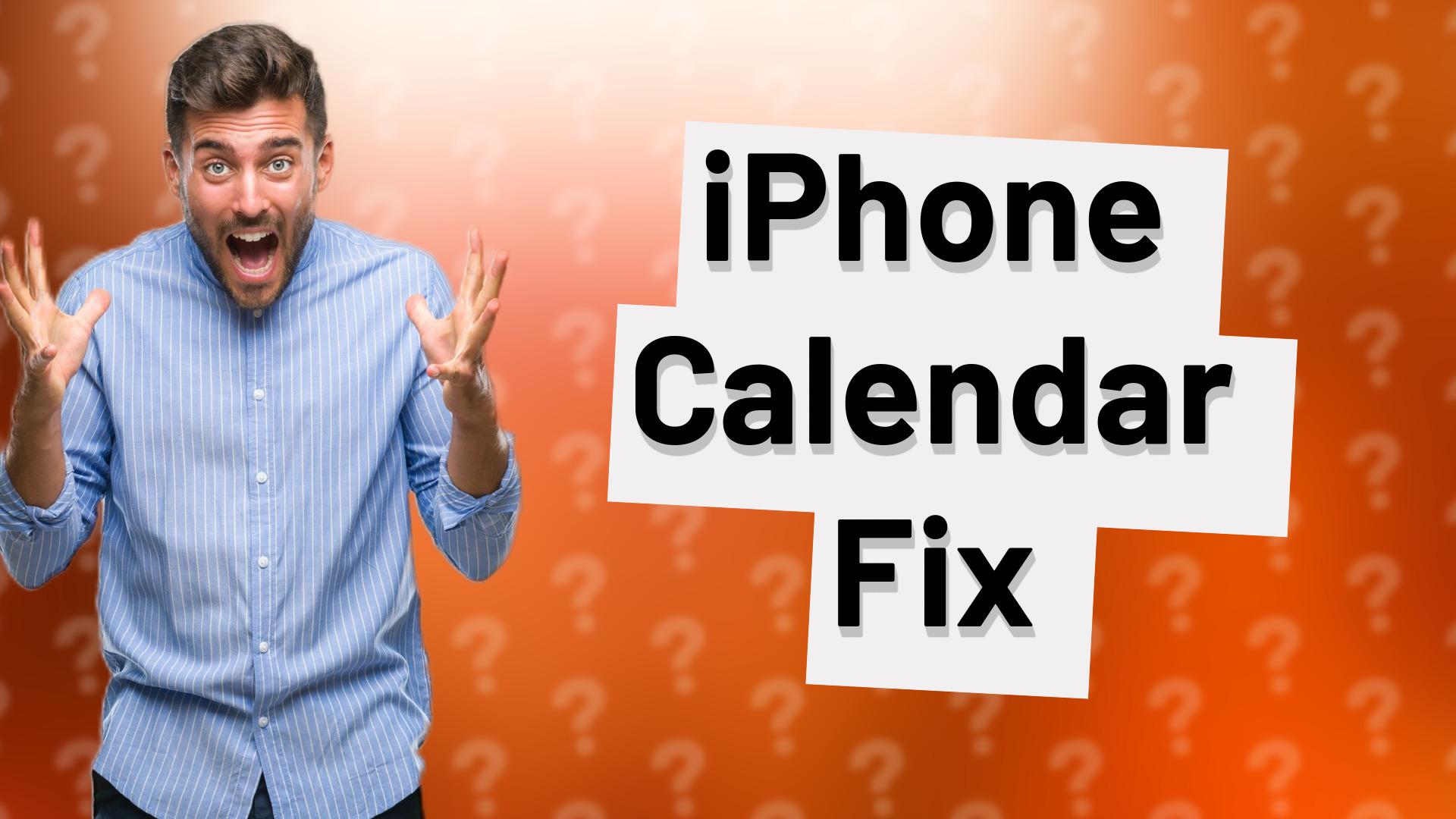 iPhone Calendar Fix