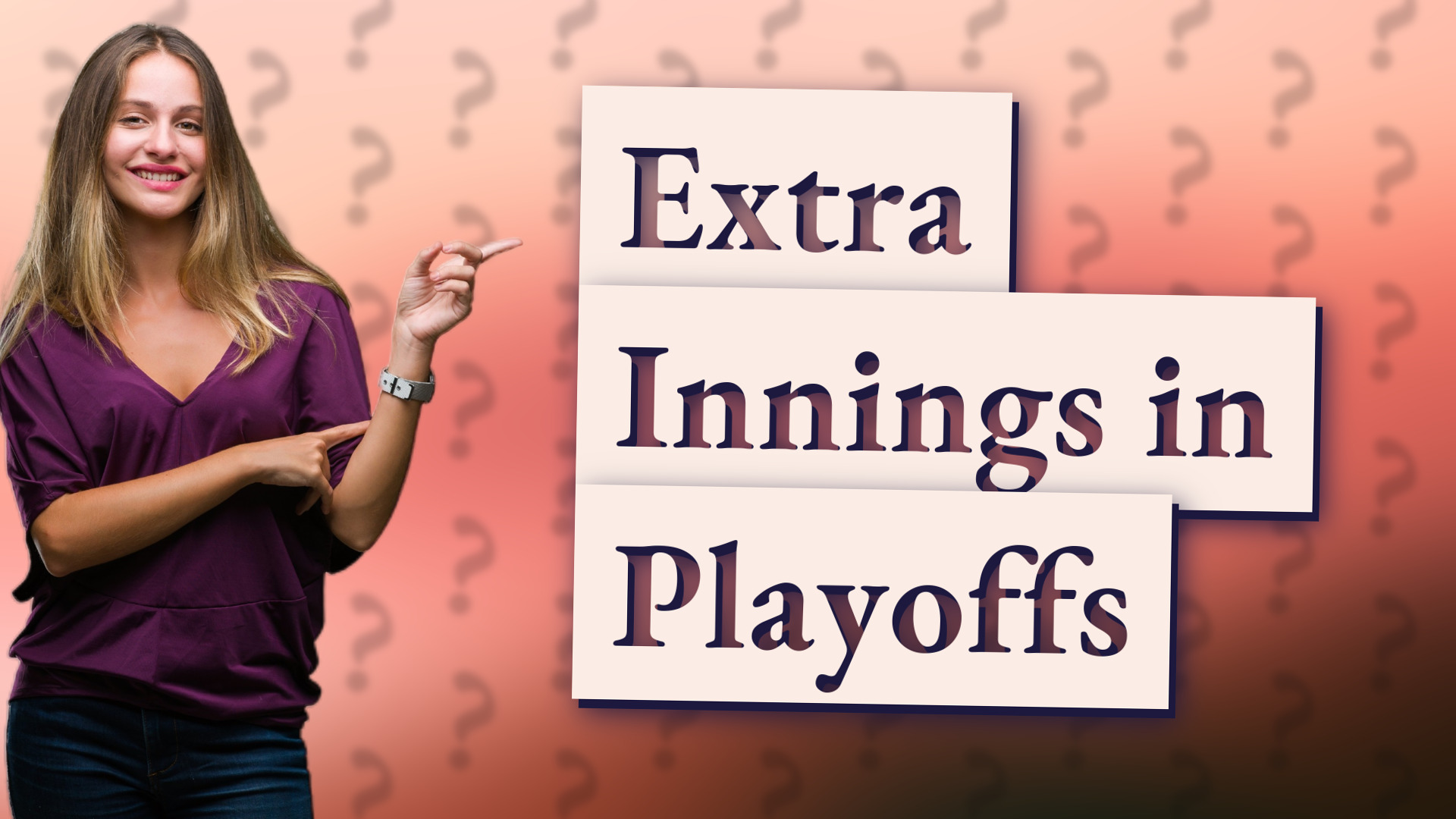 Extra Innings in Playoffs