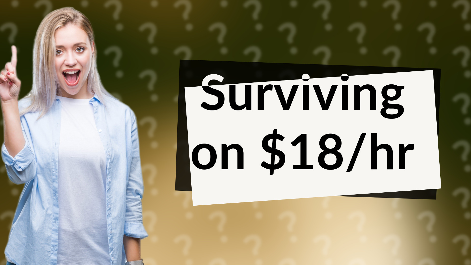Surviving on $18/hr