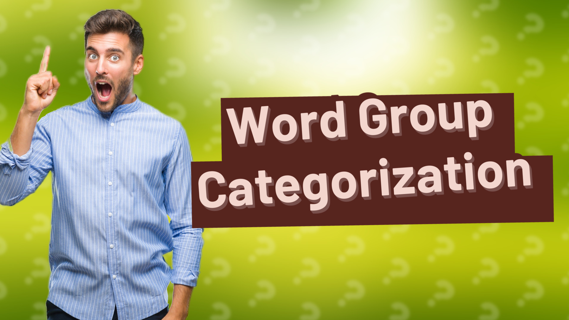 Word Group Categorization