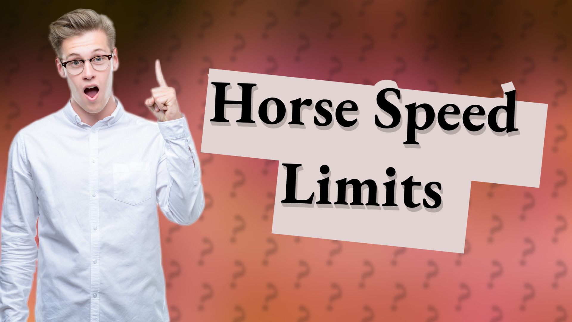 Horse Speed Limits