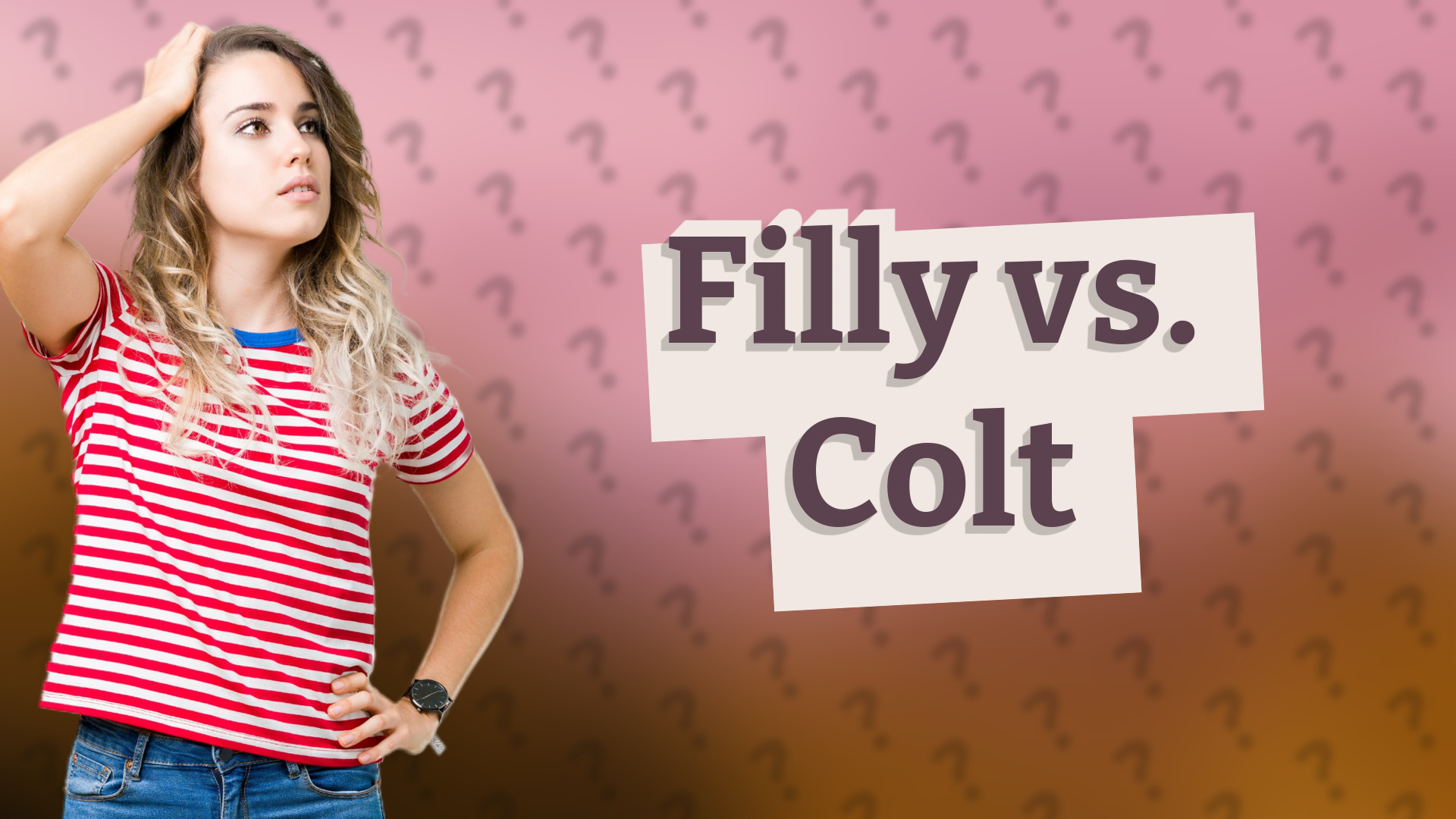 Filly vs. Colt