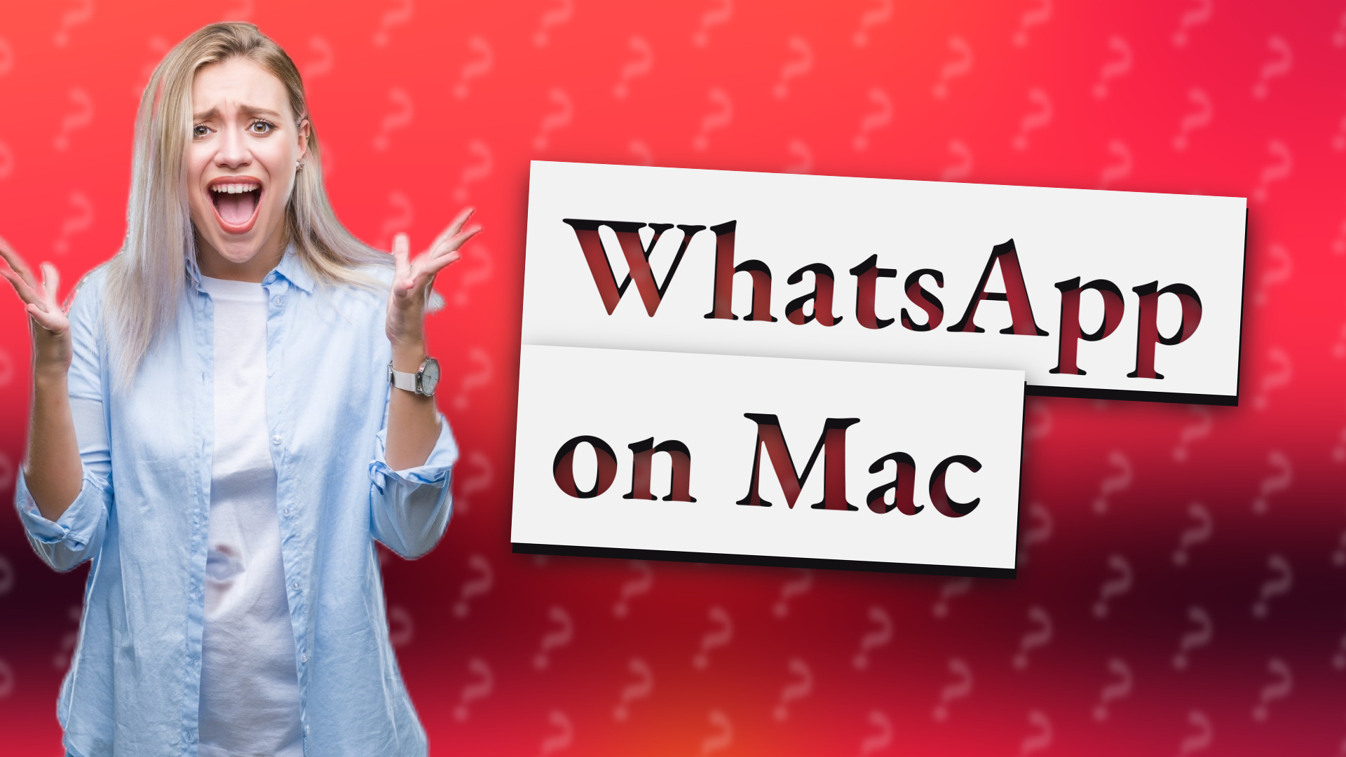WhatsApp on Mac