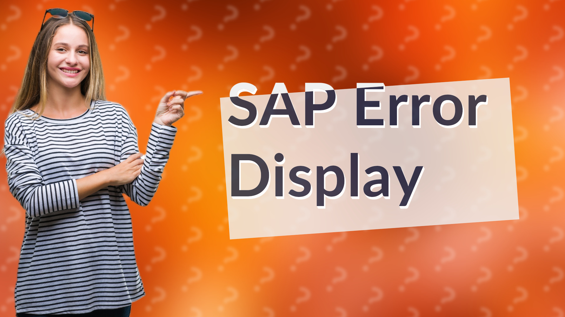 SAP Error Display
