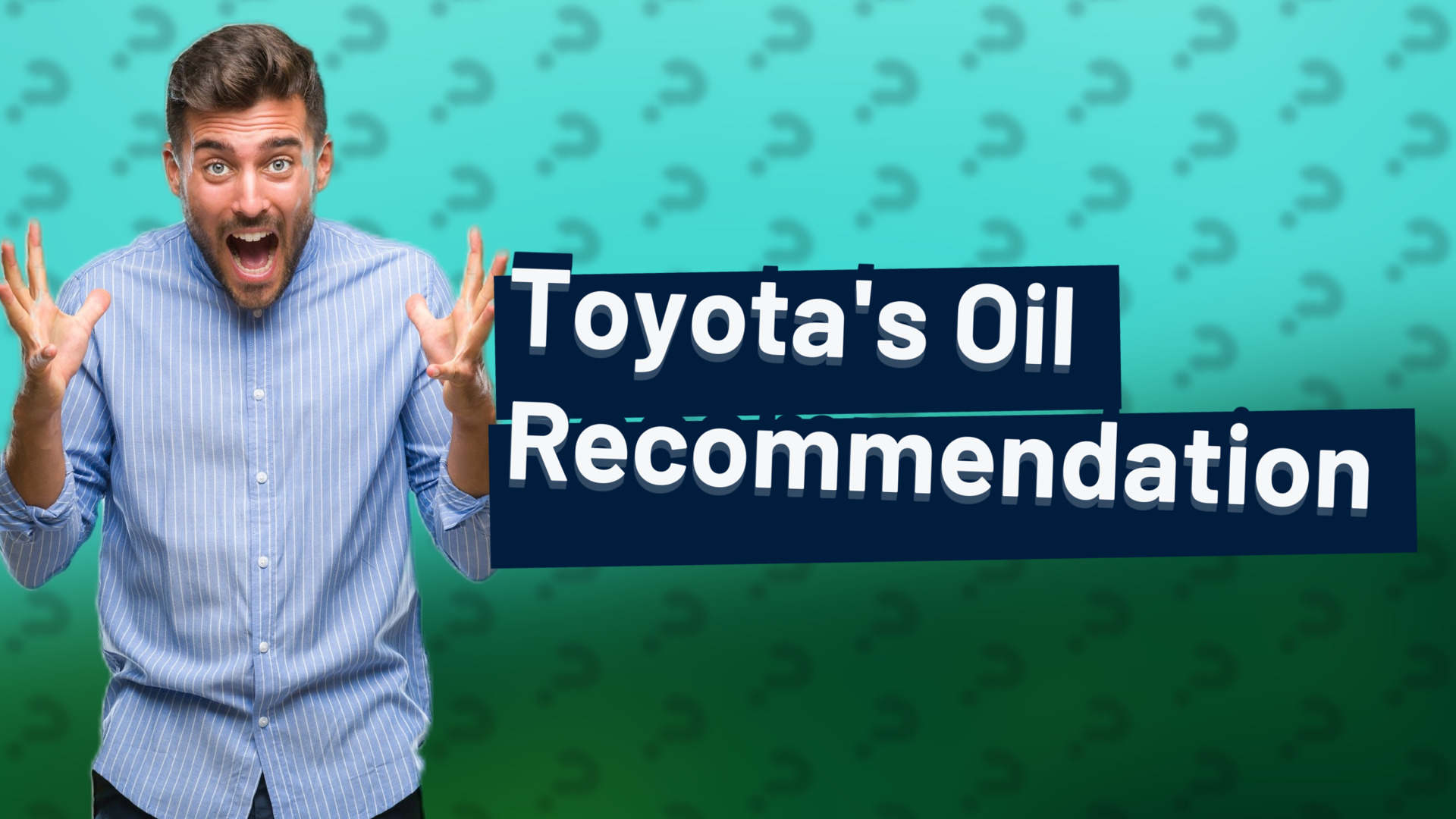 Toyota's Oil Recommendation
