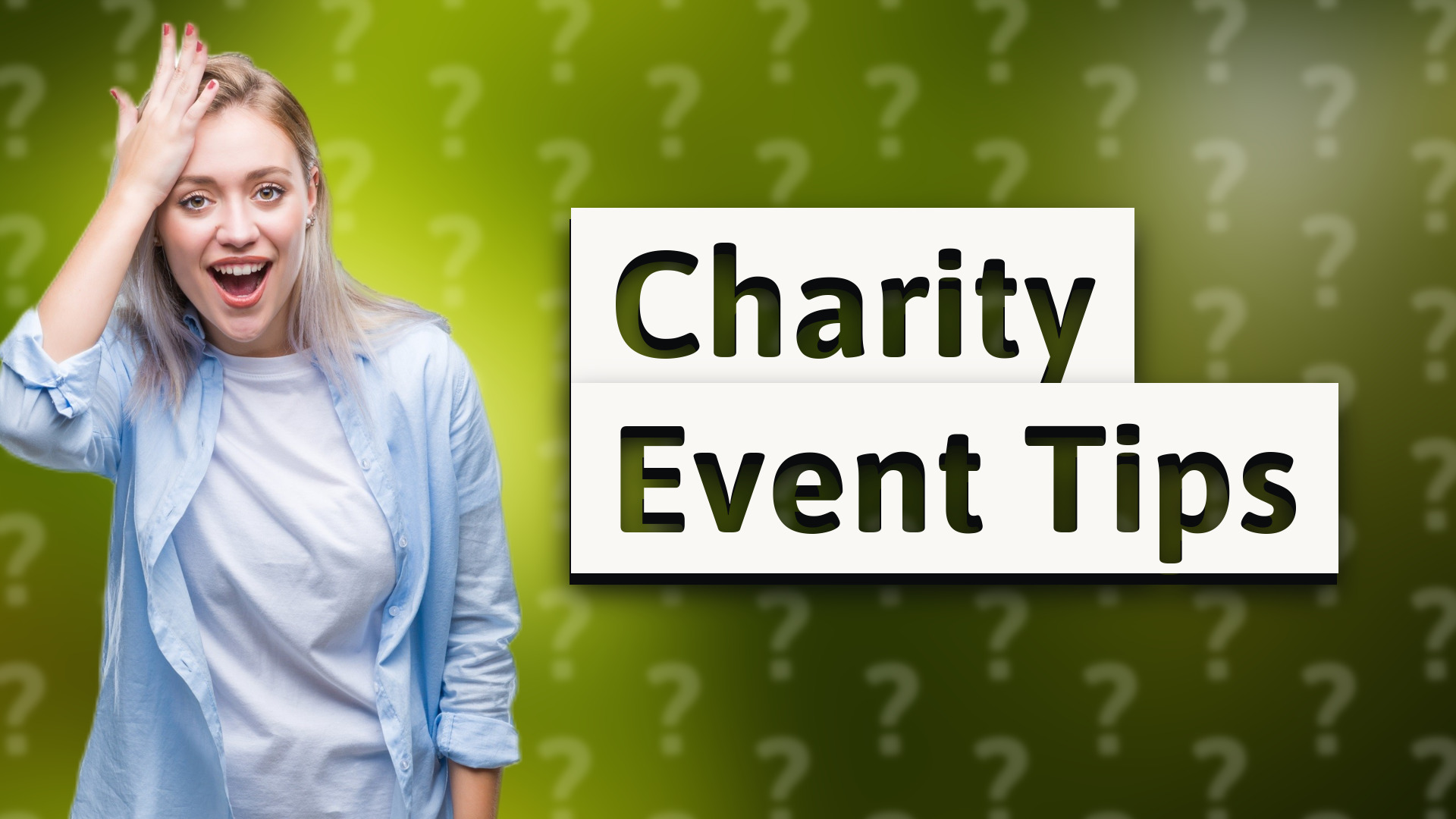 Charity Event Tips