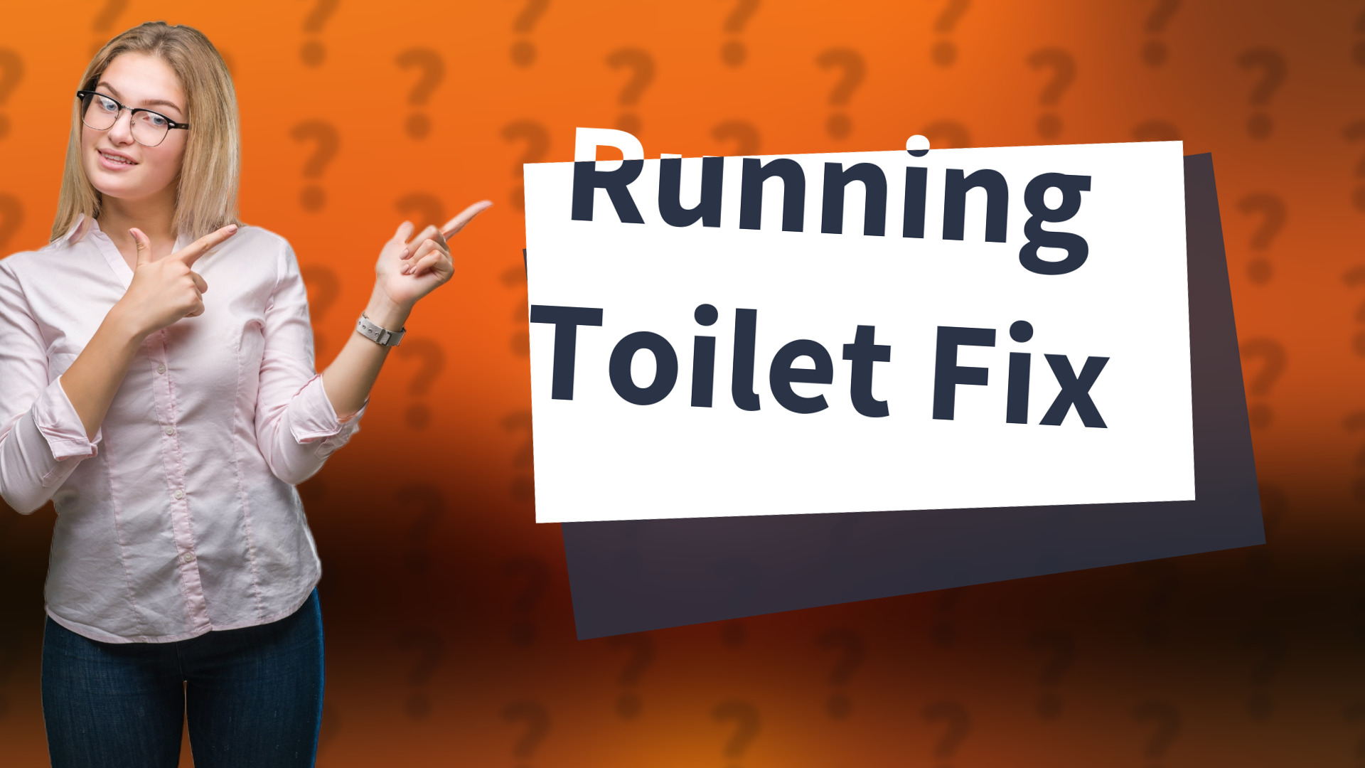 Running Toilet Fix