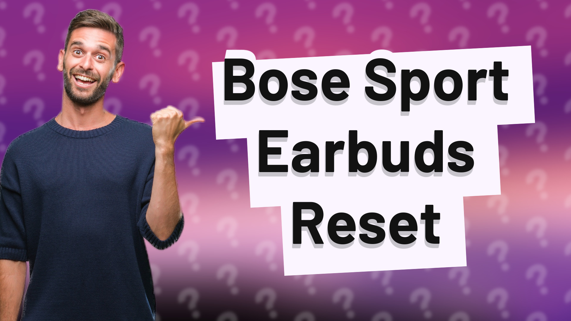 Bose Sport Earbuds Reset