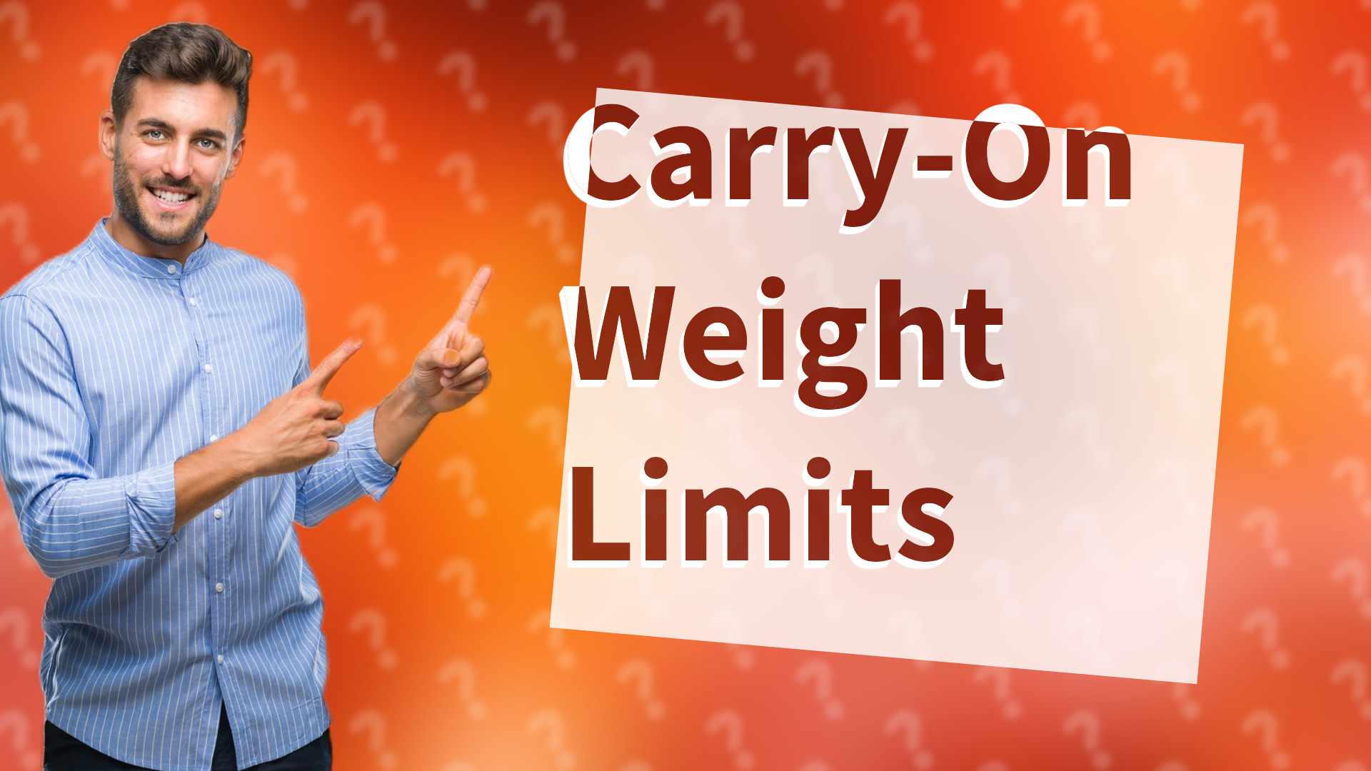 Carry-On Weight Limits