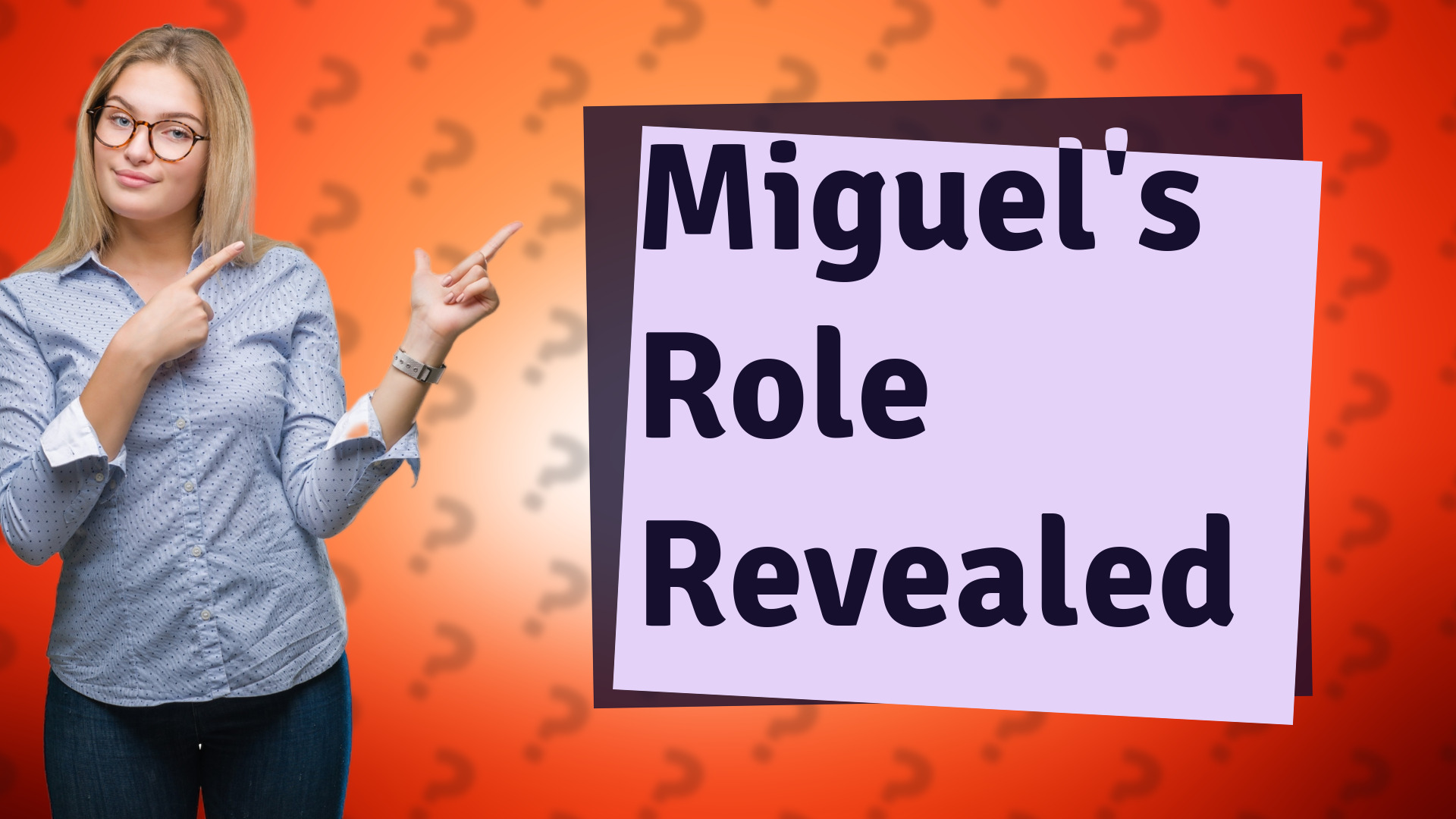Miguel's Role Revealed