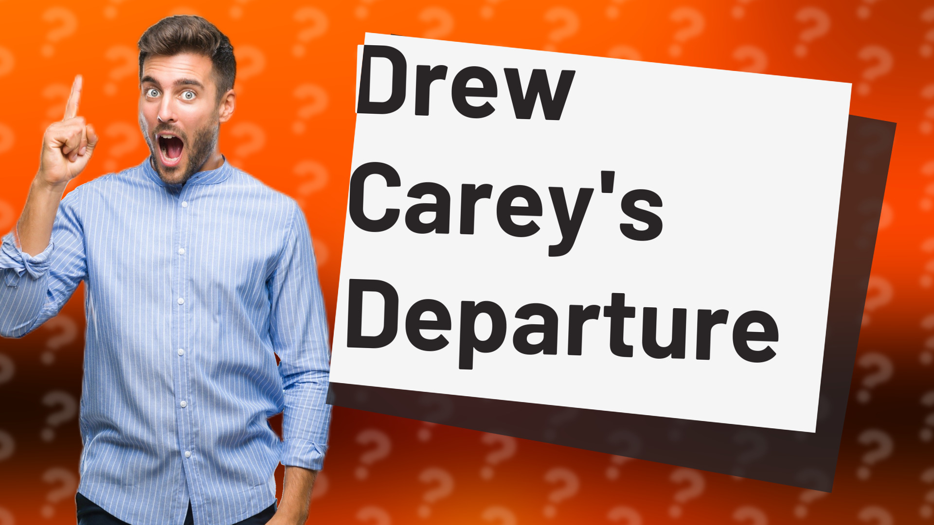 Drew Carey's Departure