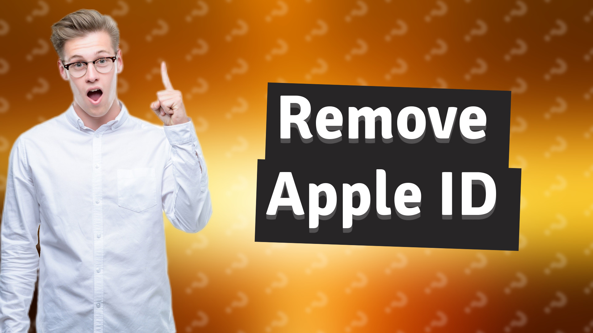 Remove Apple ID