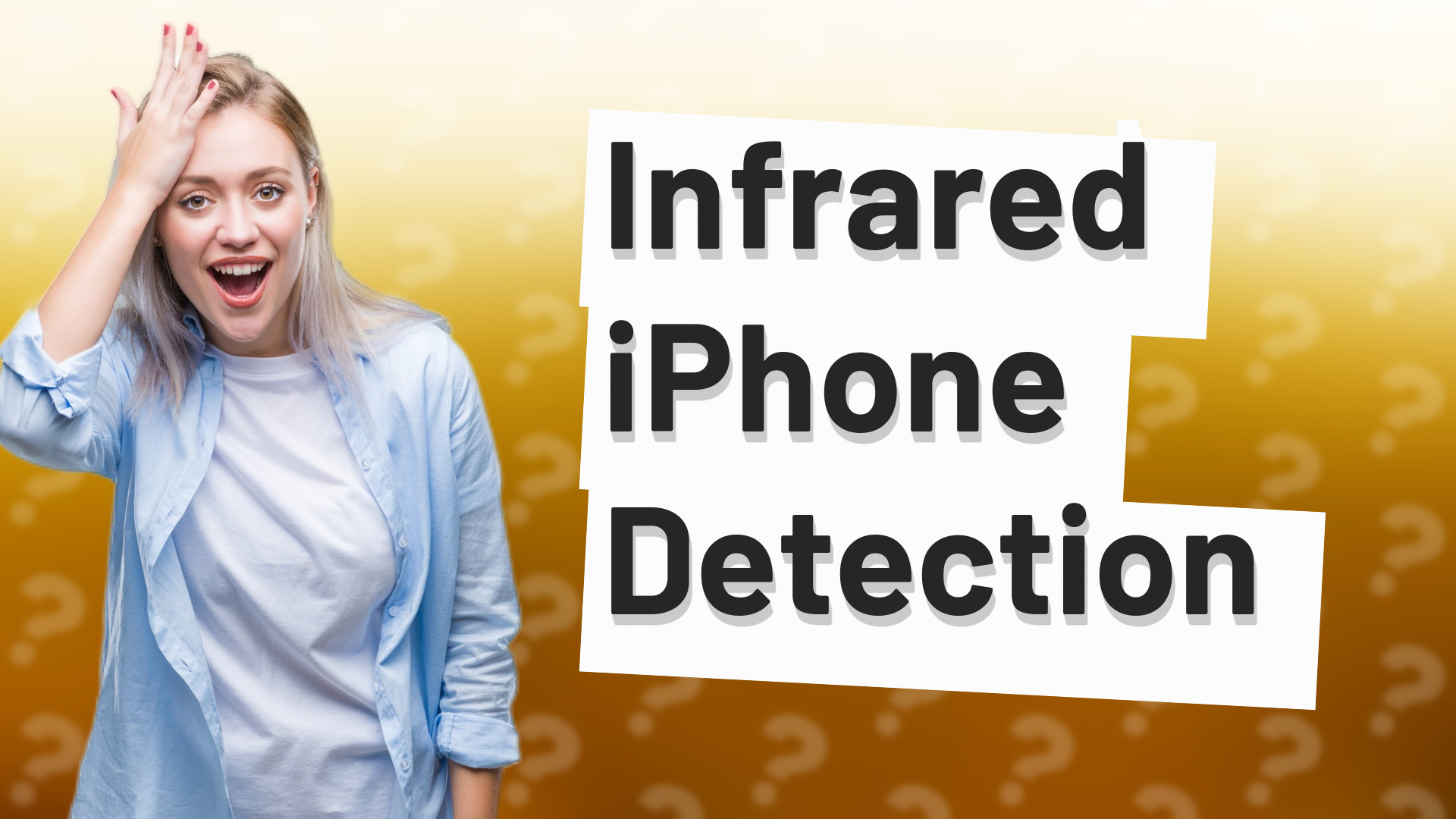 Infrared iPhone Detection