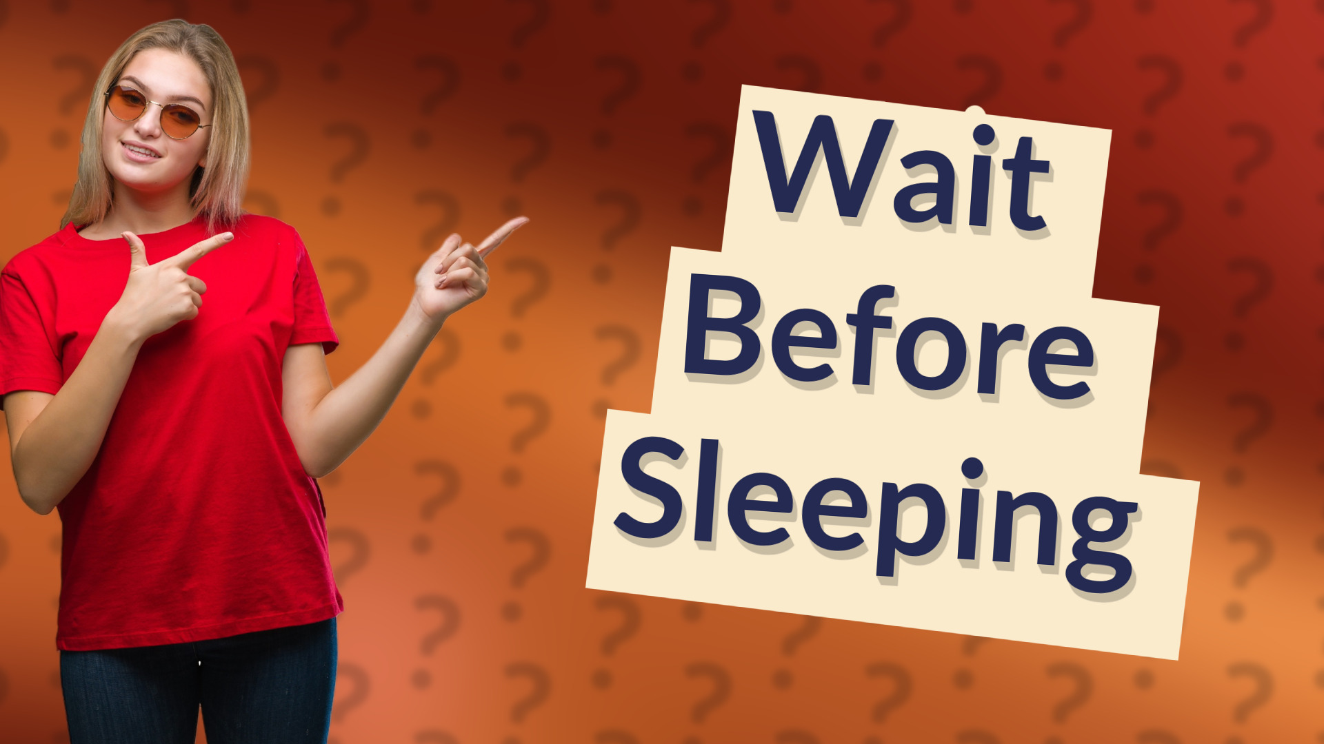Wait Before Sleeping