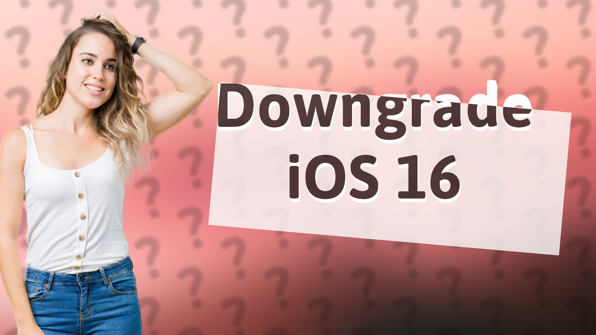 Downgrade iOS 16