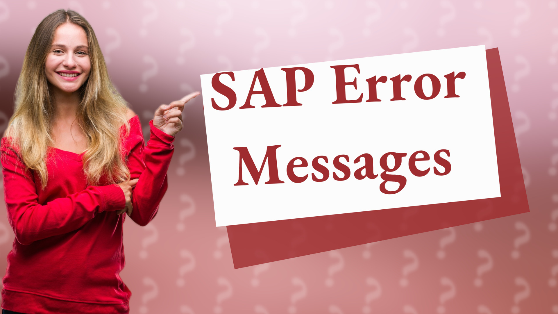 SAP Error Messages