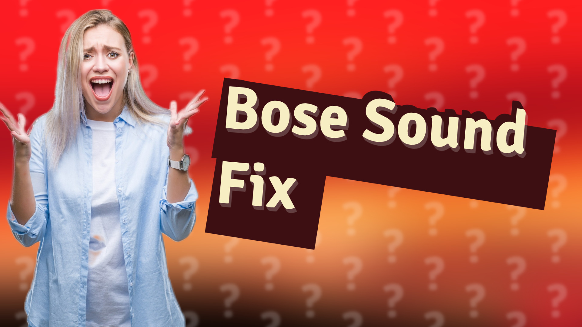 Bose Sound Fix