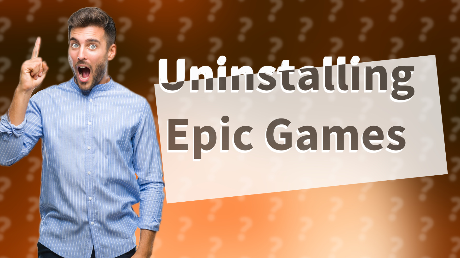 Uninstalling Epic Games