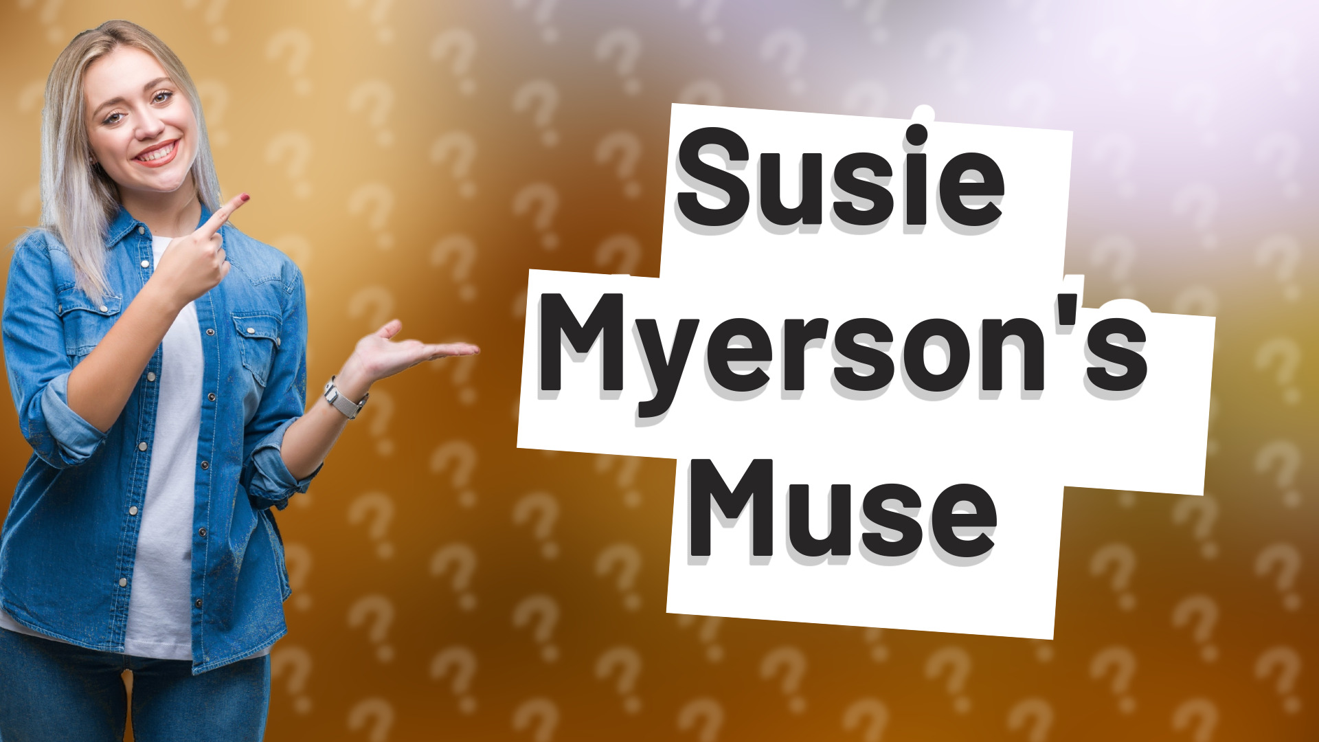 Susie Myerson's Muse