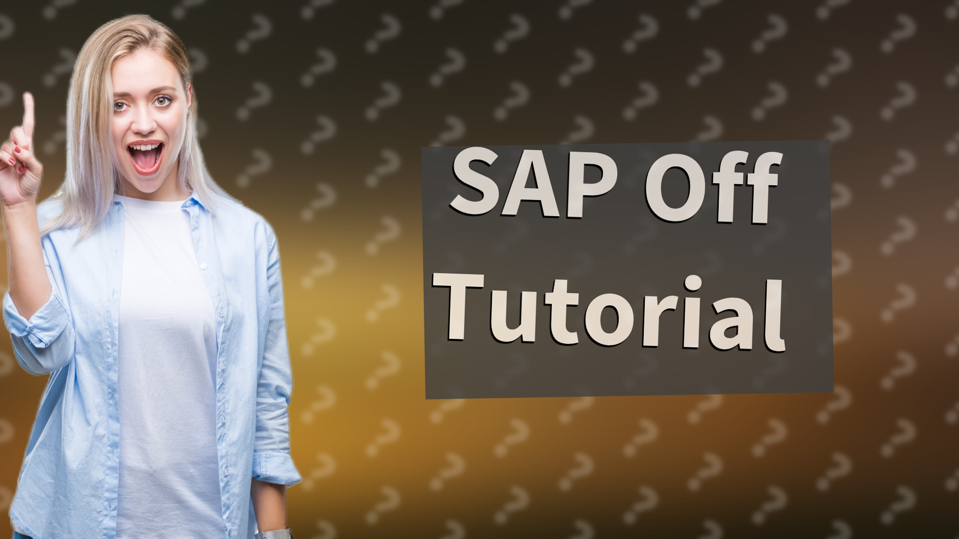 SAP Off Tutorial