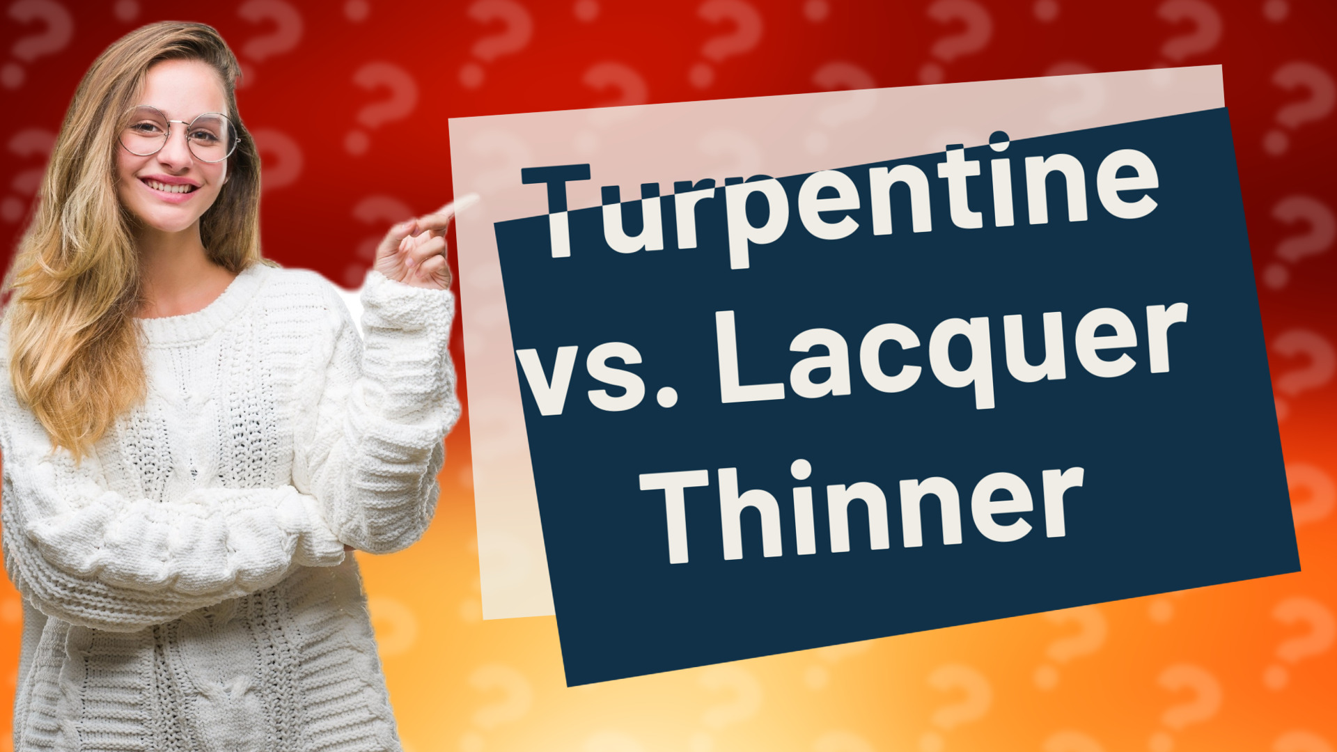 Turpentine vs. Lacquer Thinner