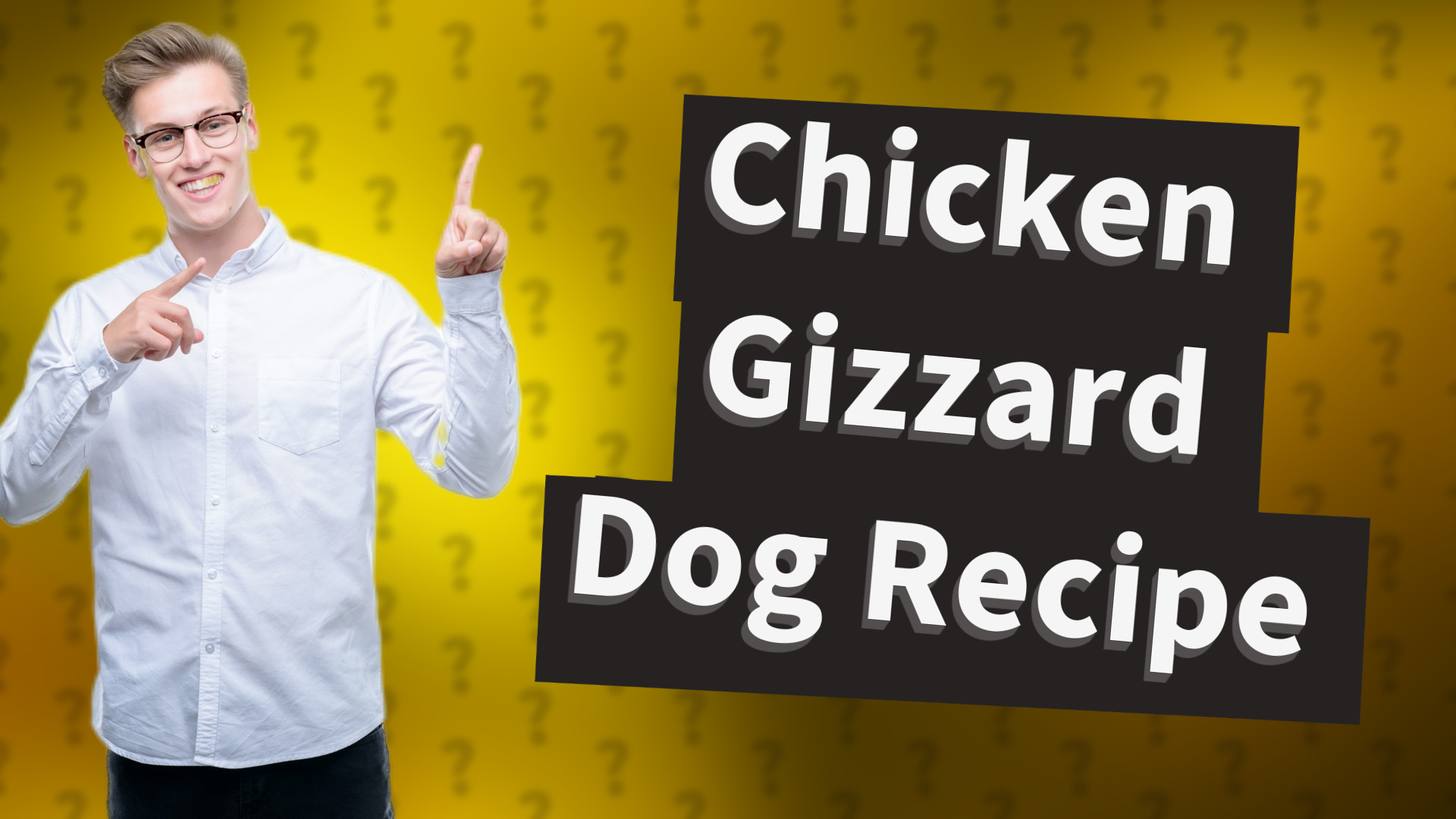 Chicken Gizzard Dog Recipe