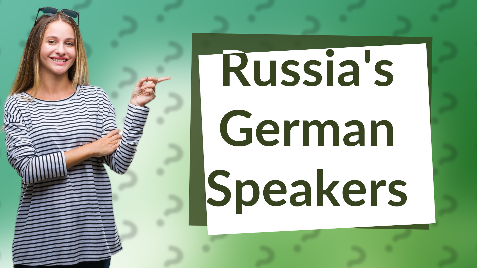 Russia's German Speakers