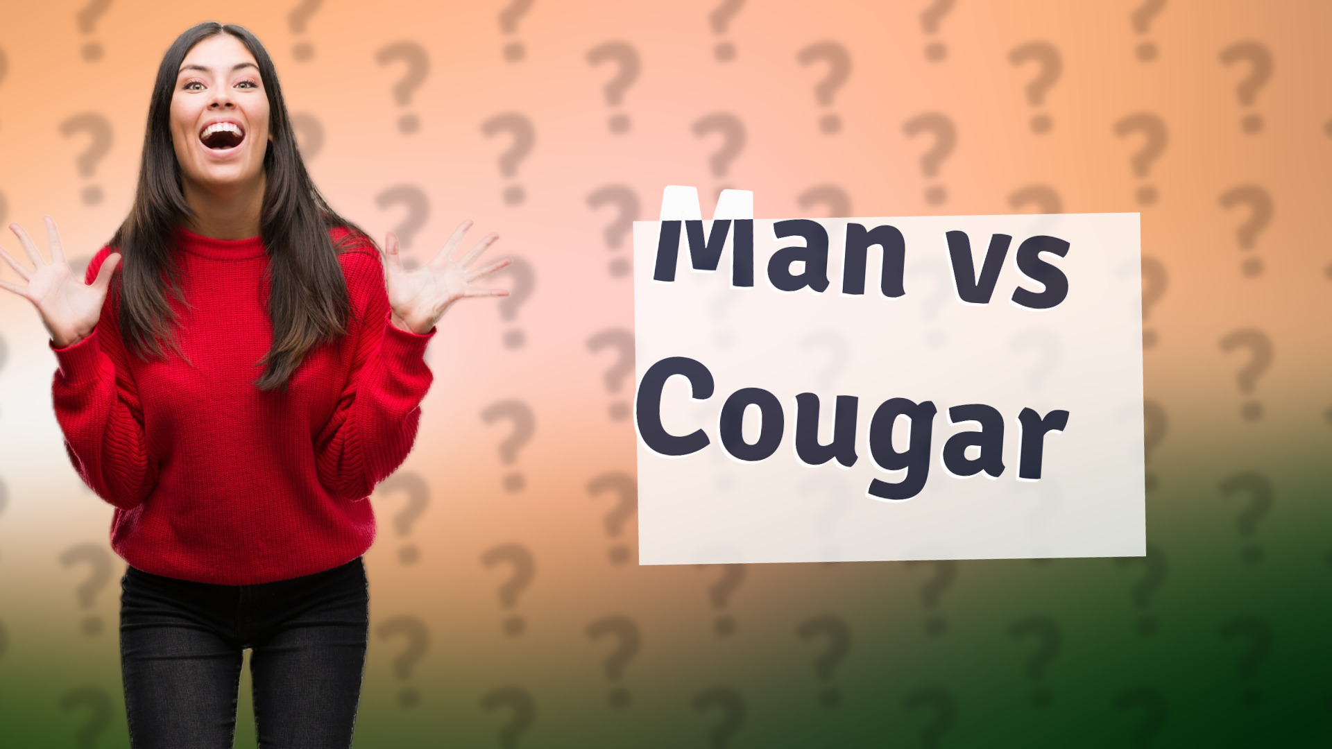 Man vs Cougar