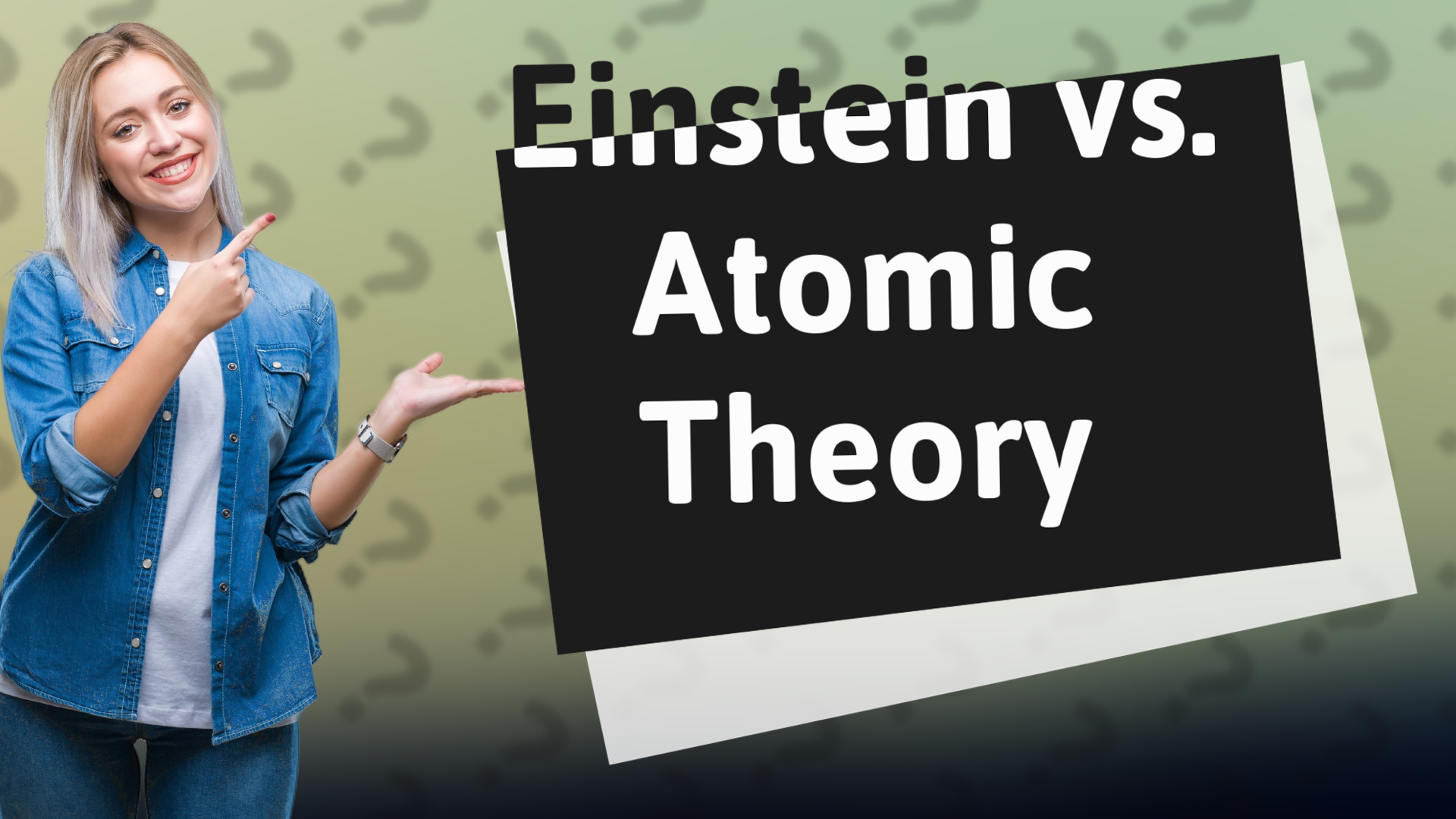 Einstein vs. Atomic Theory
