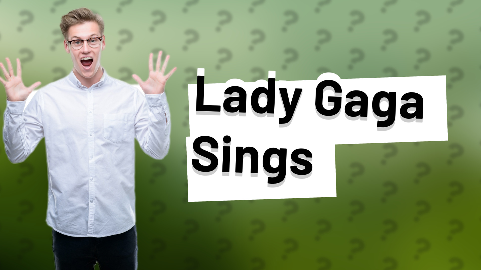 Lady Gaga Sings