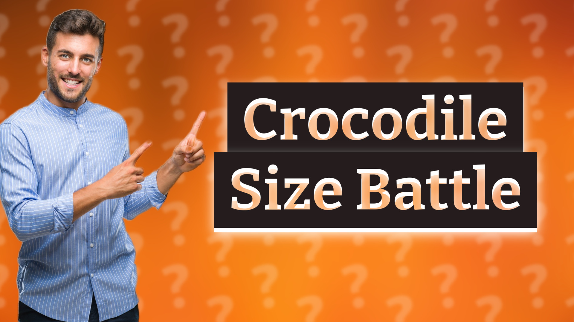 Crocodile Size Battle