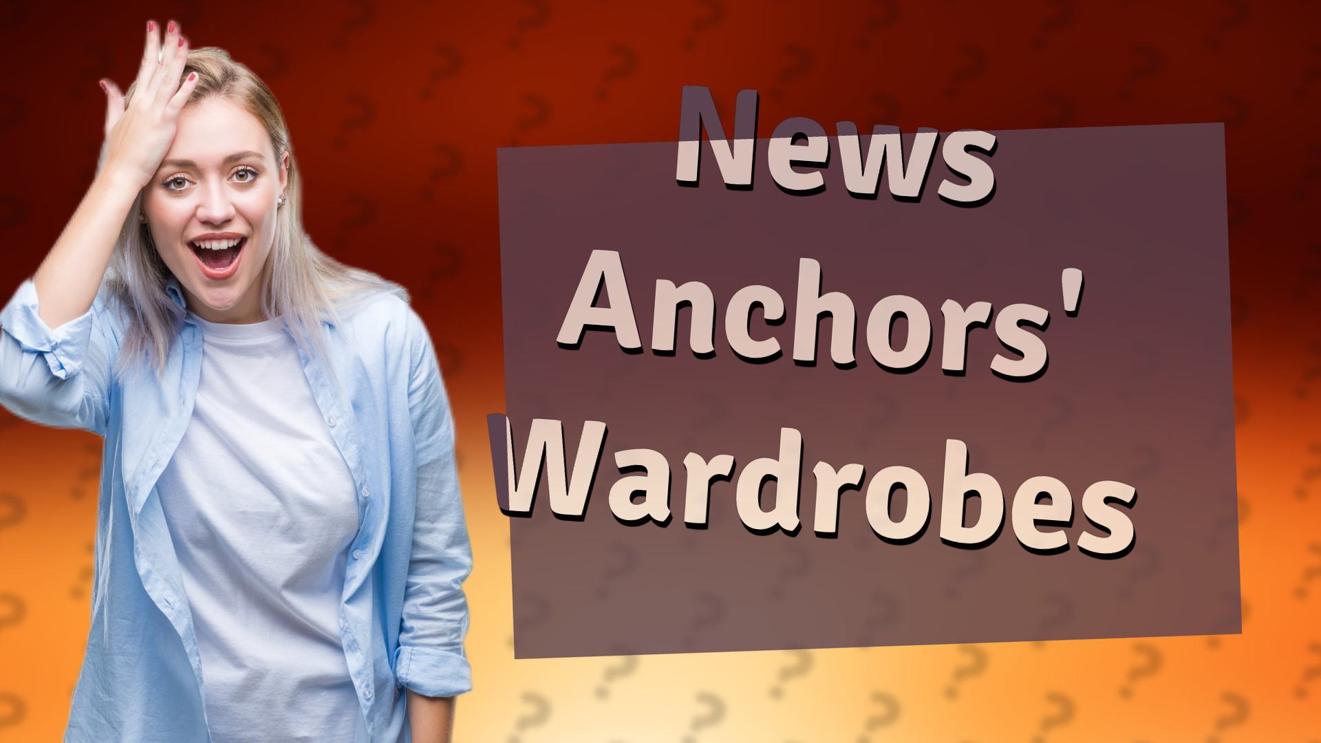 News Anchors' Wardrobes