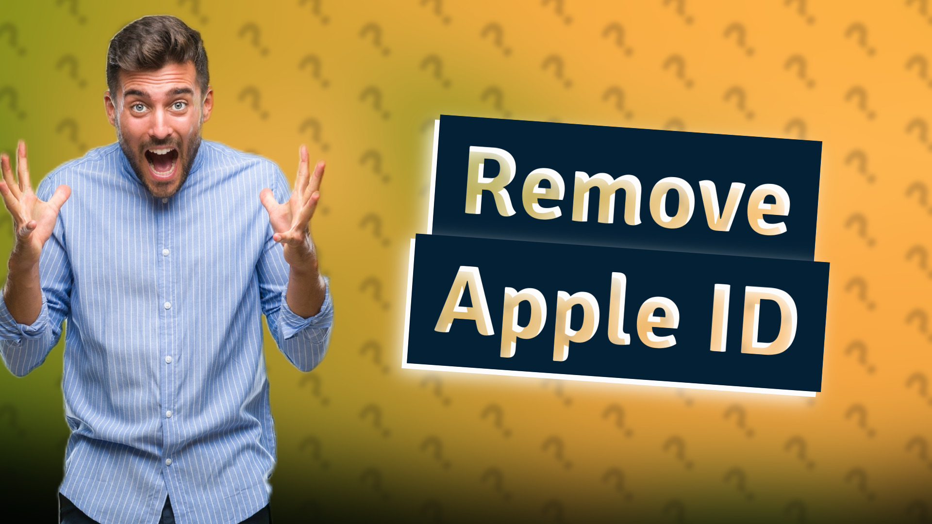 Remove Apple ID
