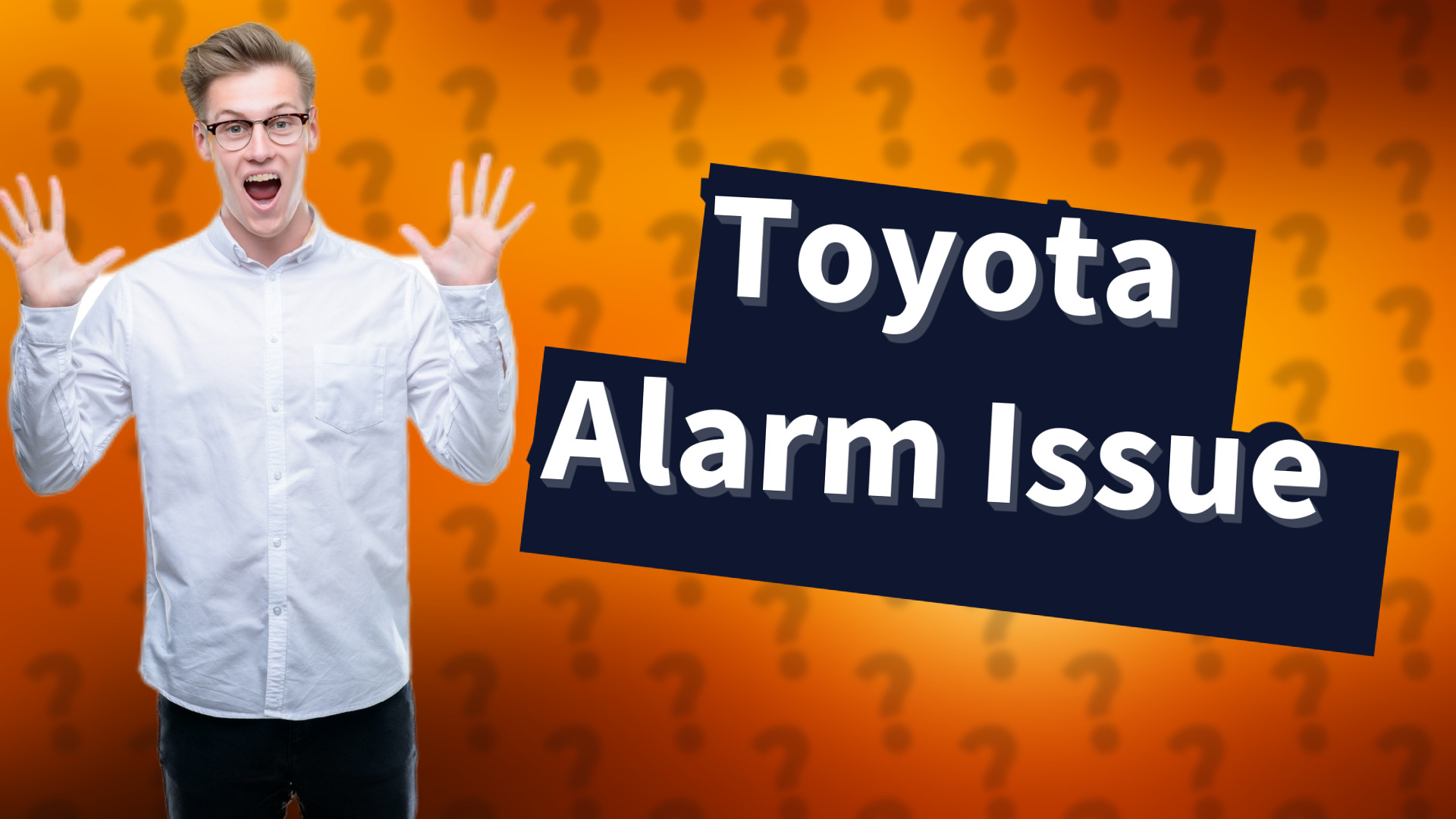 Toyota Alarm Issue
