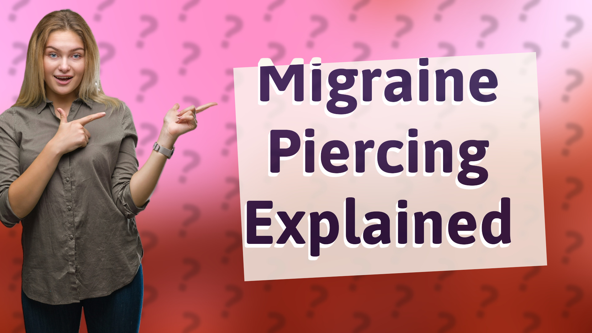 Migraine Piercing Explained