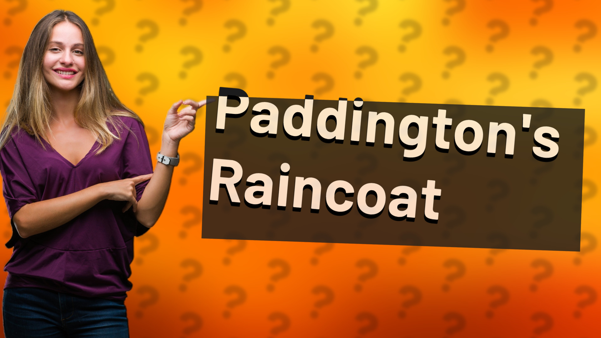 Paddington's Raincoat