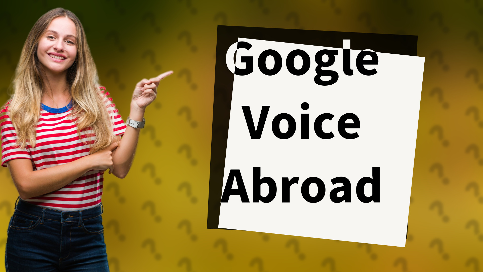 Google Voice Abroad