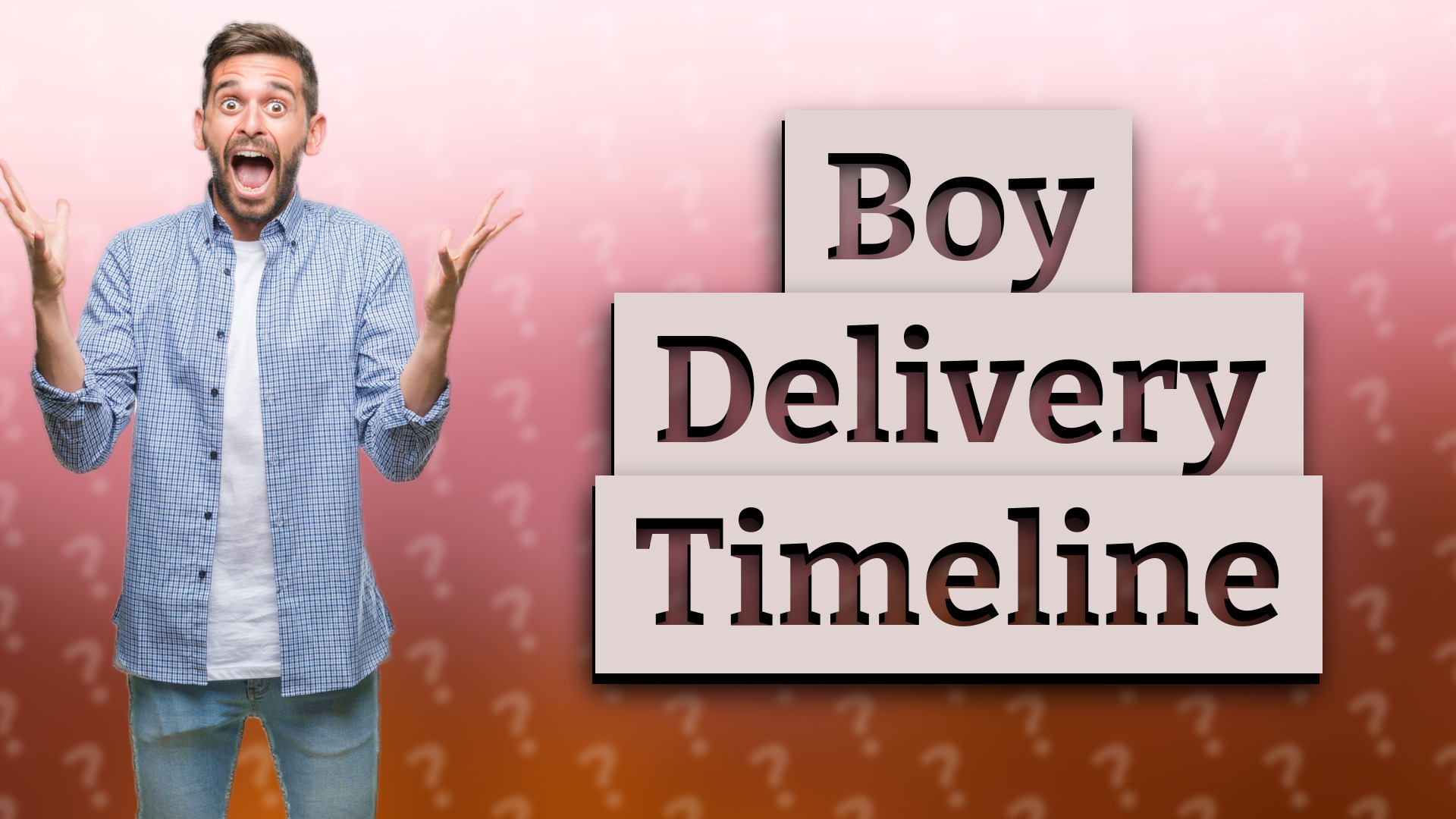 Boy Delivery Timeline
