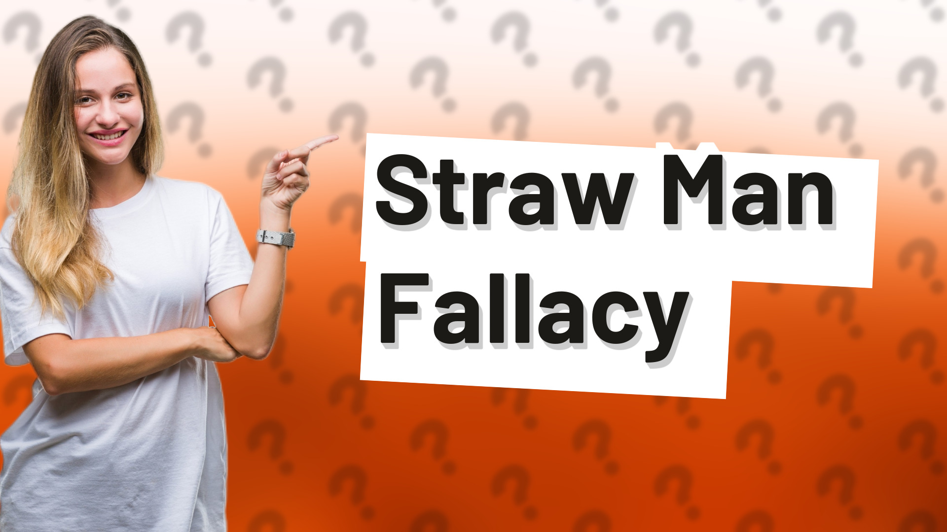 Straw Man Fallacy