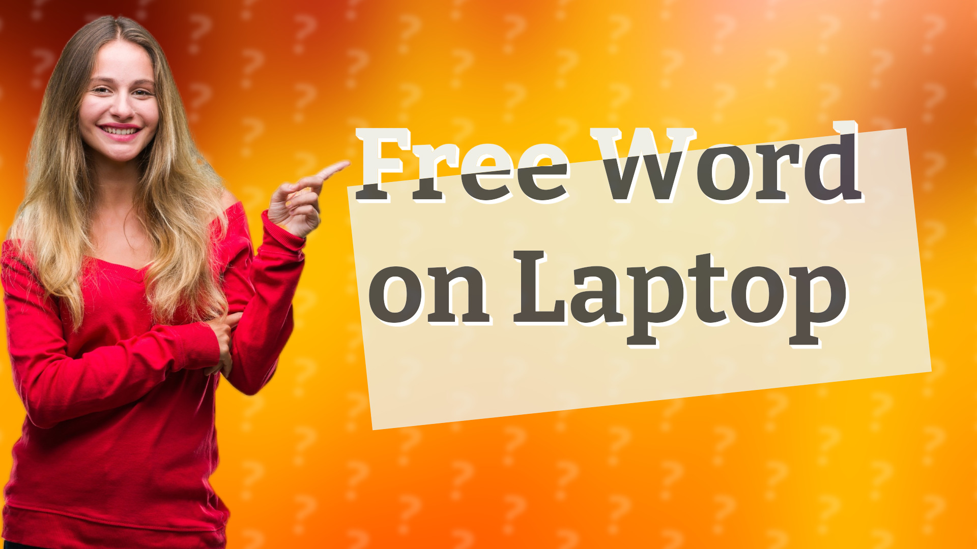 Free Word on Laptop