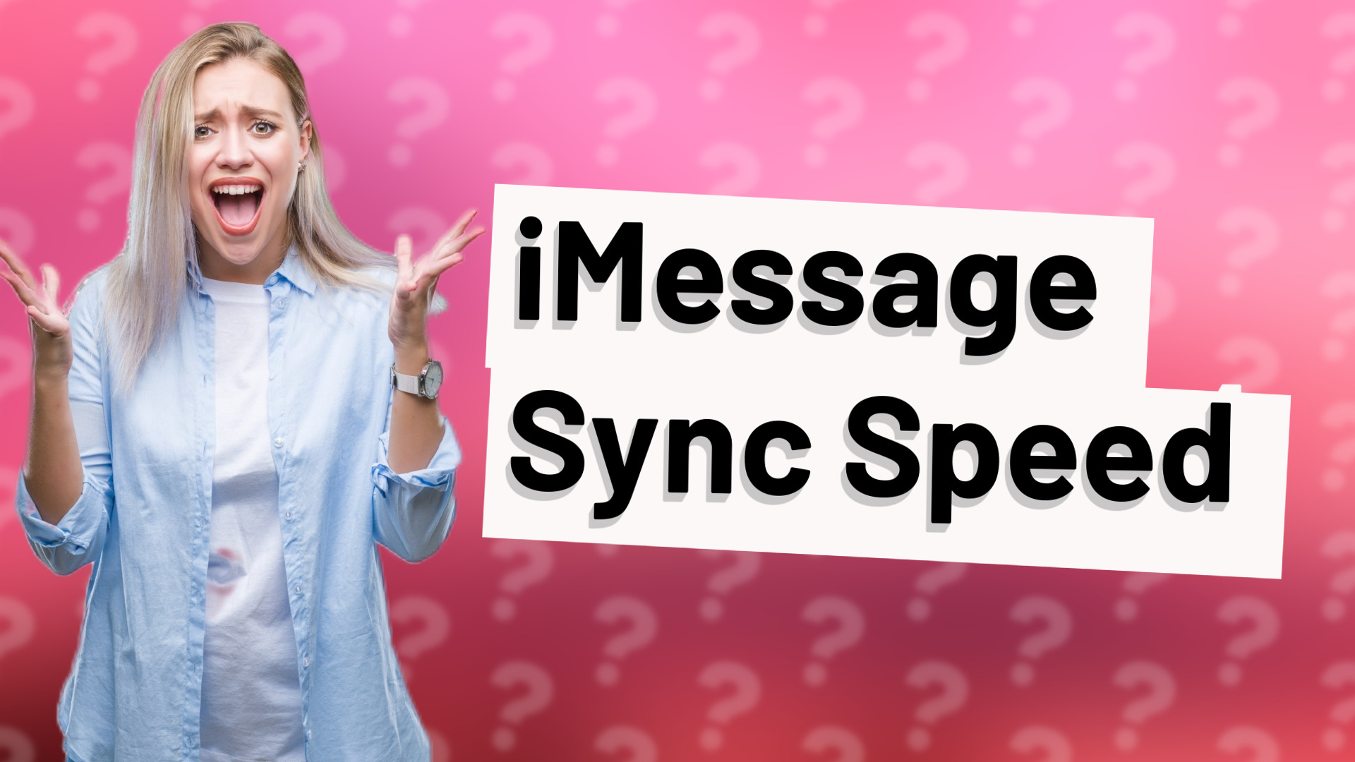 iMessage Sync Speed