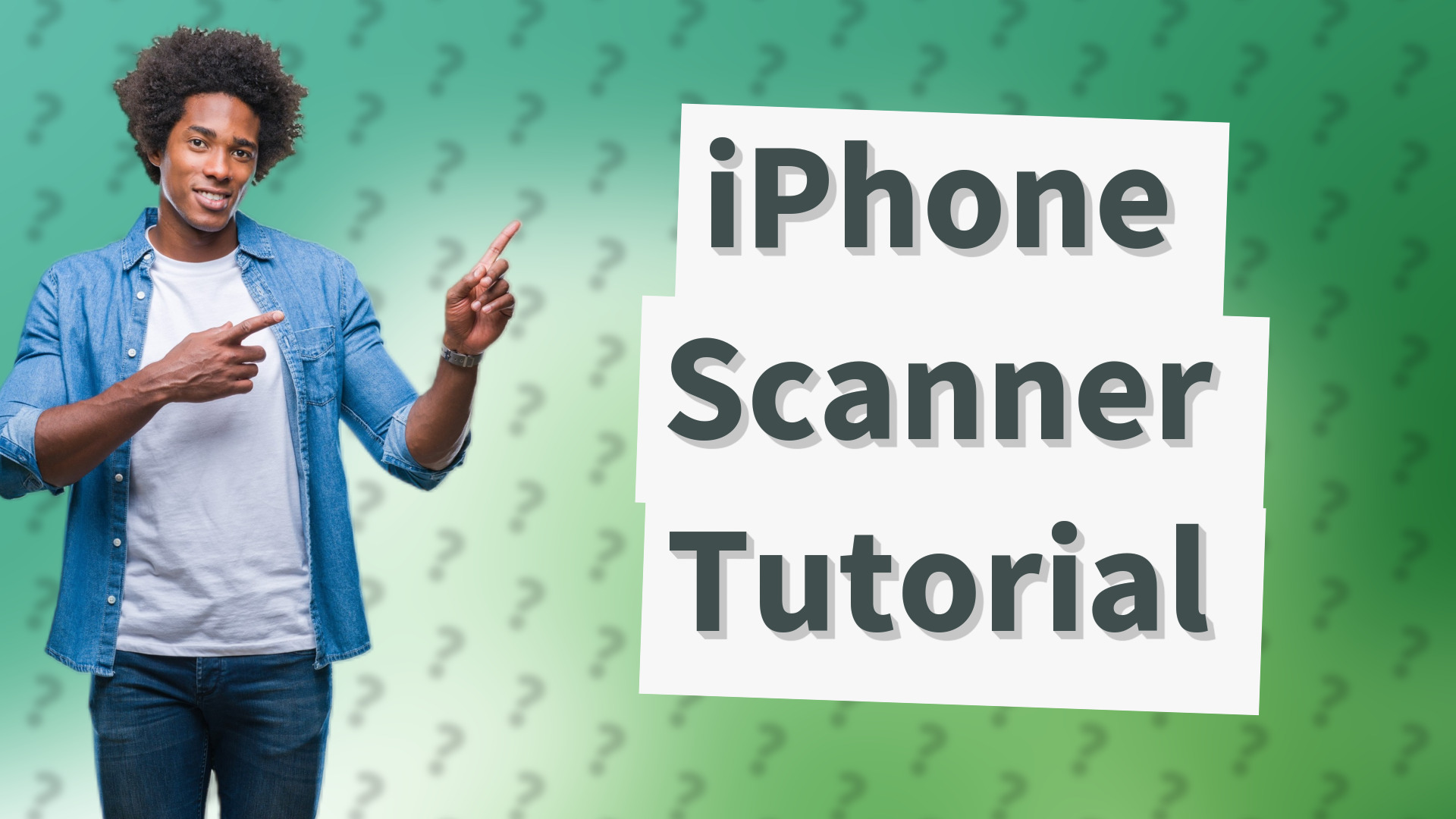 iPhone Scanner Tutorial