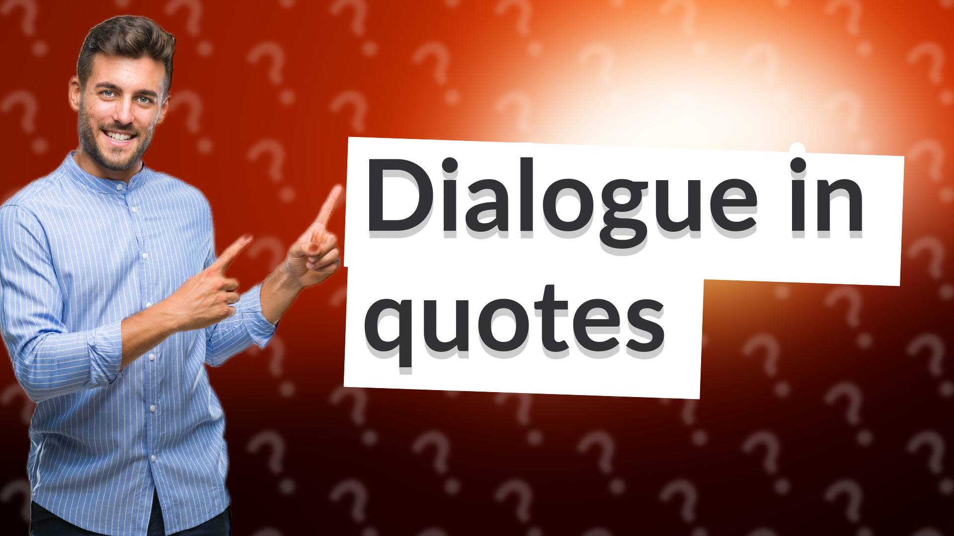 Dialogue in quotes