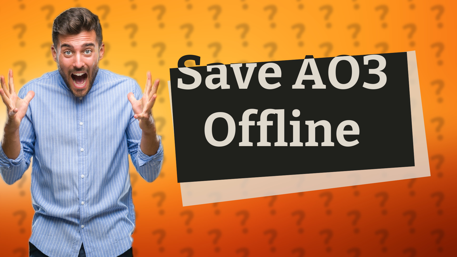 Save AO3 Offline